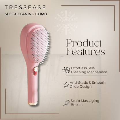 TressEase Self-Cleaning Comb