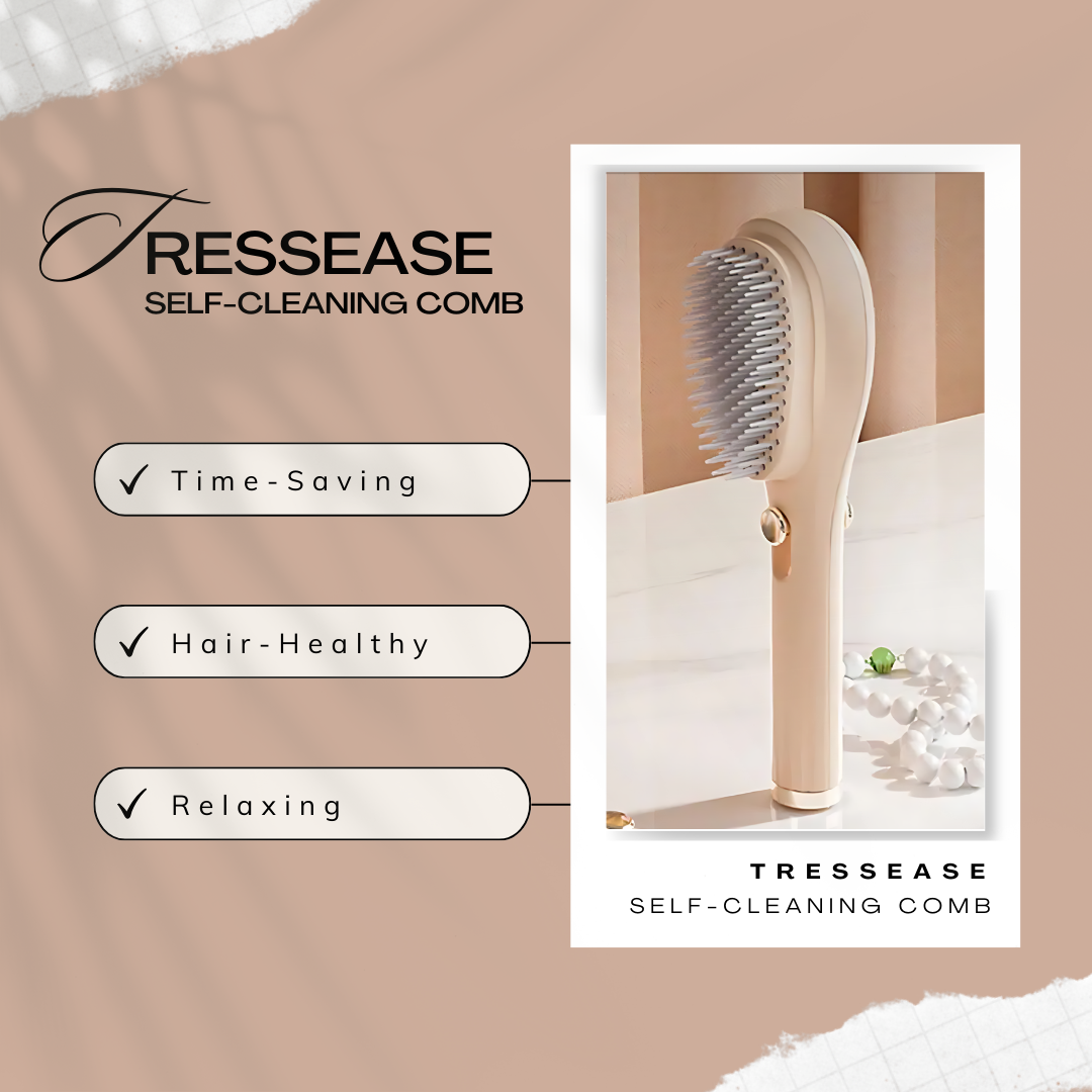 TressEase Self-Cleaning Comb