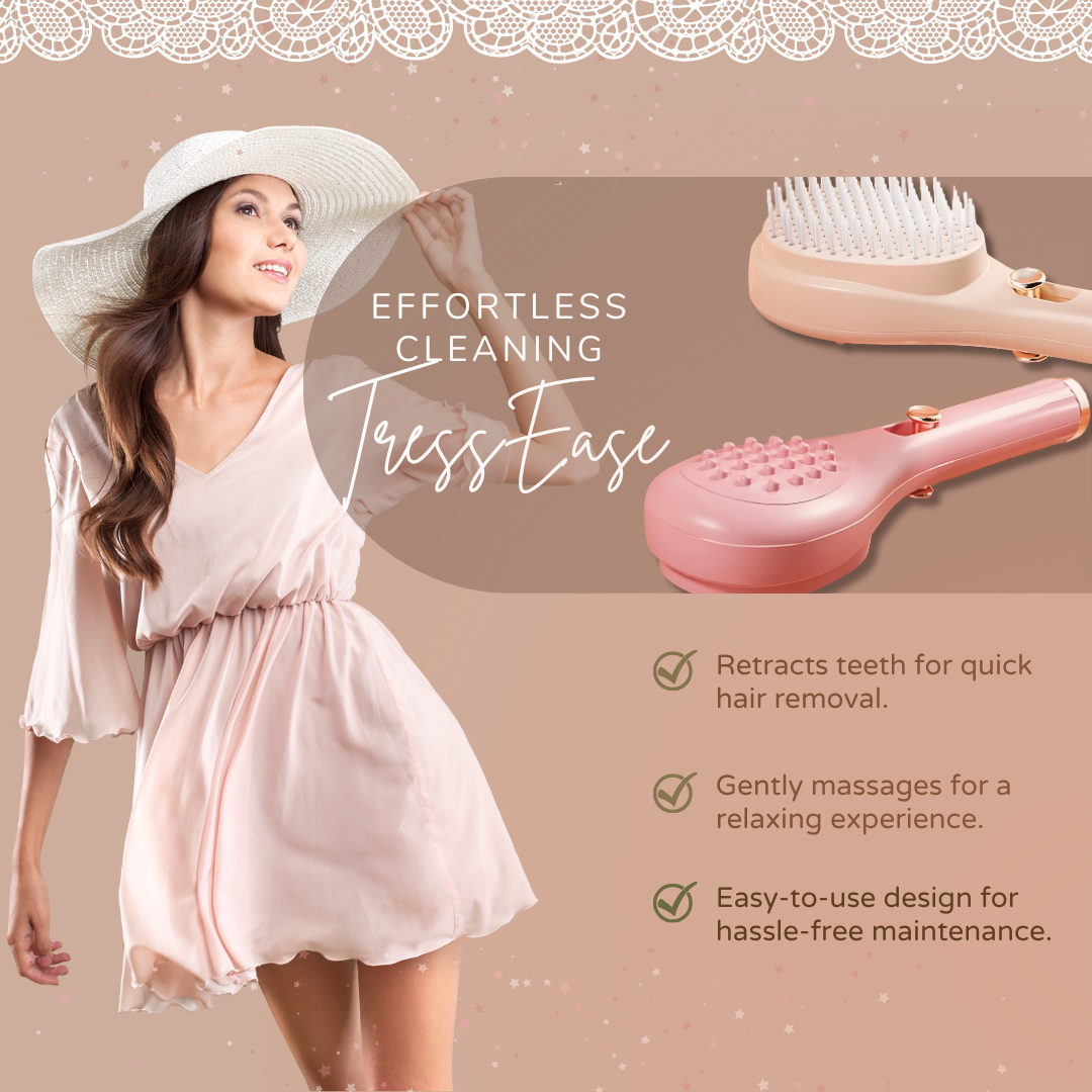 TressEase Self-Cleaning Comb